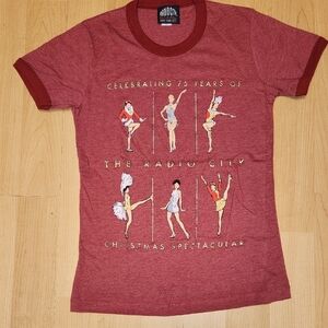 VINTAGE Rockette Radio City Christmas Spectacular 75th Anniv T-Shirt Women Small